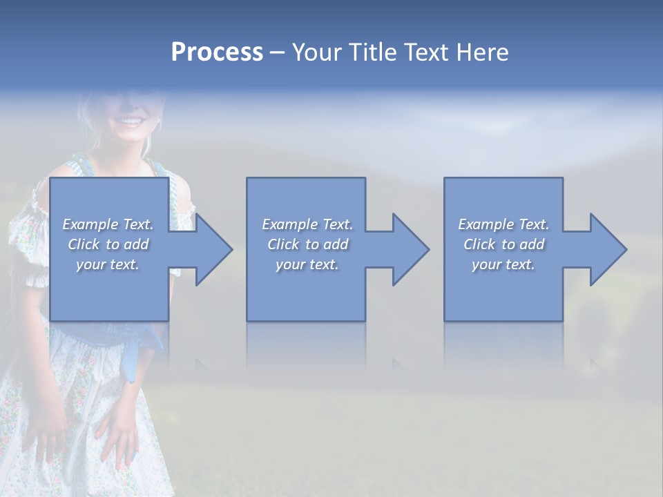 Dress Spring Smile PowerPoint Template