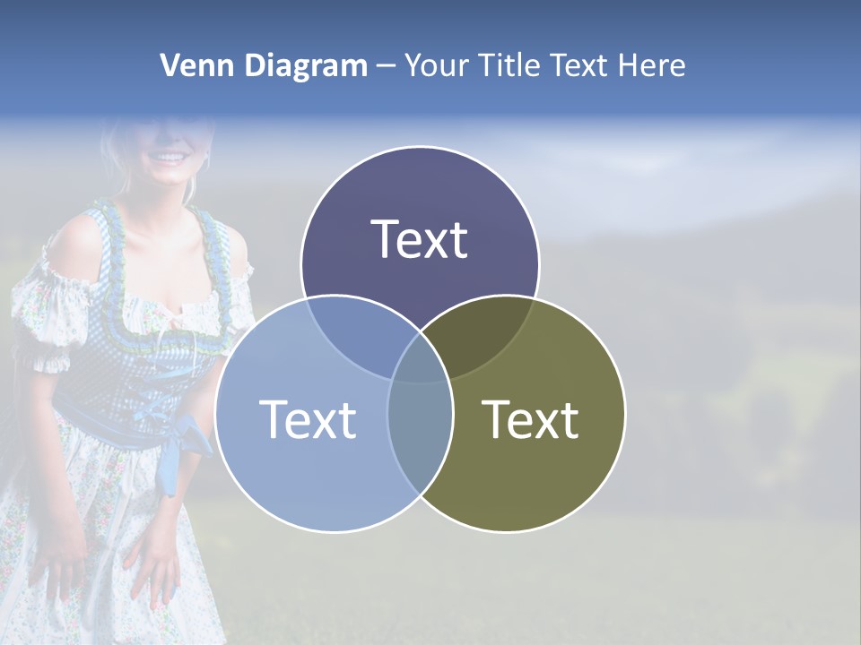 Dress Spring Smile PowerPoint Template