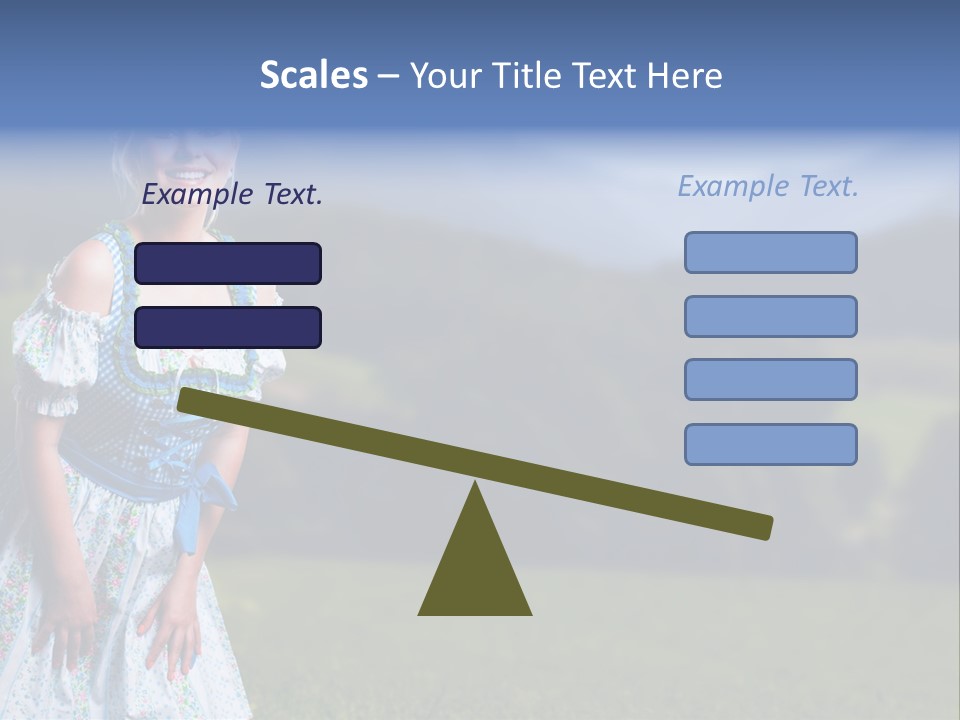 Dress Spring Smile PowerPoint Template