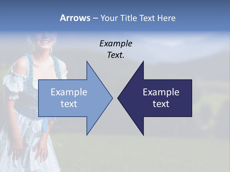 Dress Spring Smile PowerPoint Template