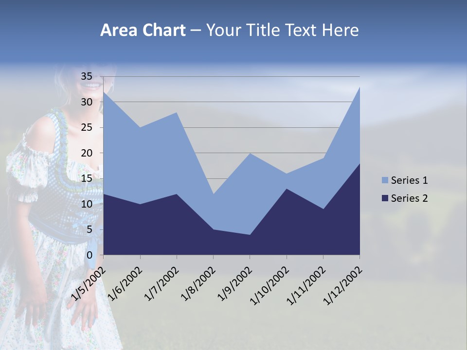 Dress Spring Smile PowerPoint Template
