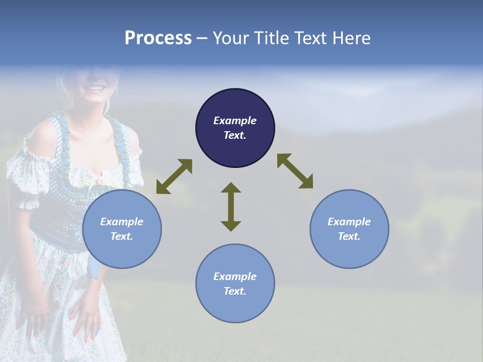 Dress Spring Smile PowerPoint Template