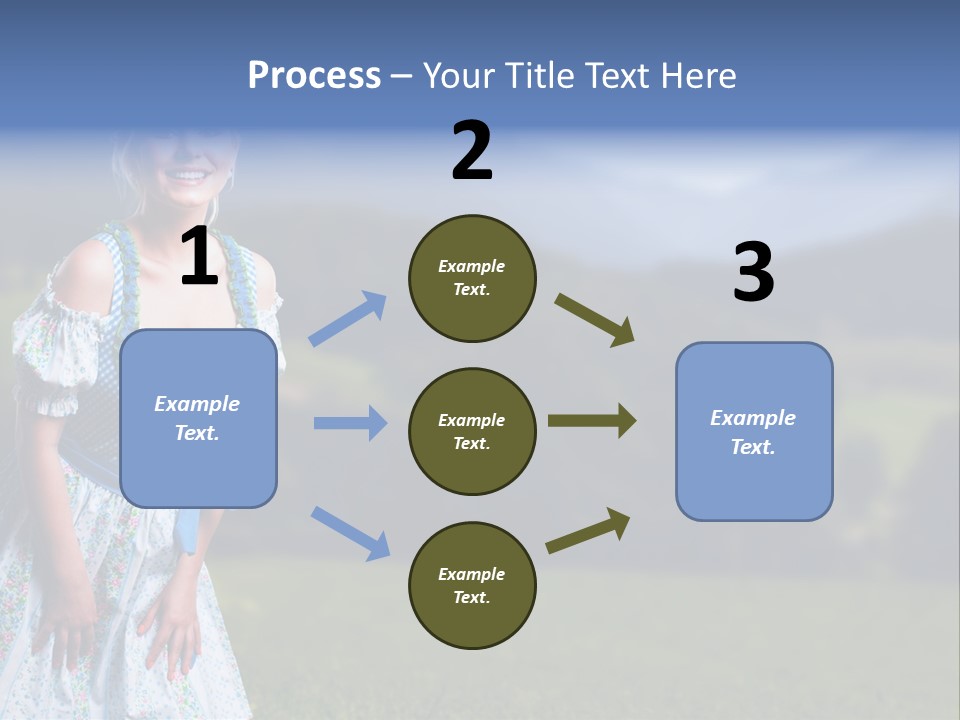 Dress Spring Smile PowerPoint Template