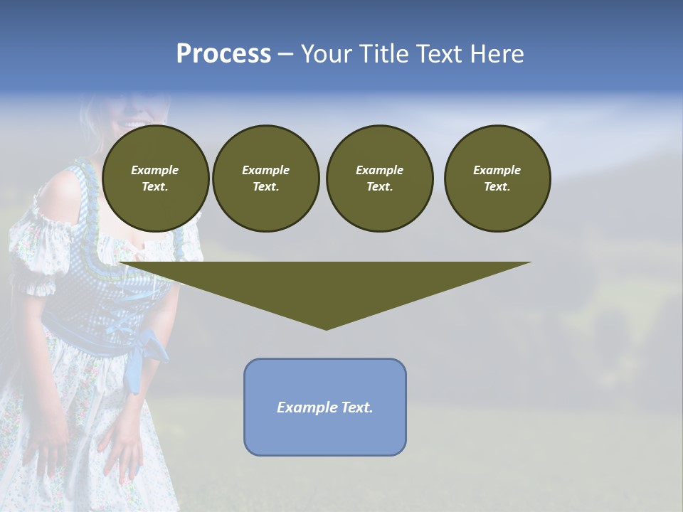 Dress Spring Smile PowerPoint Template