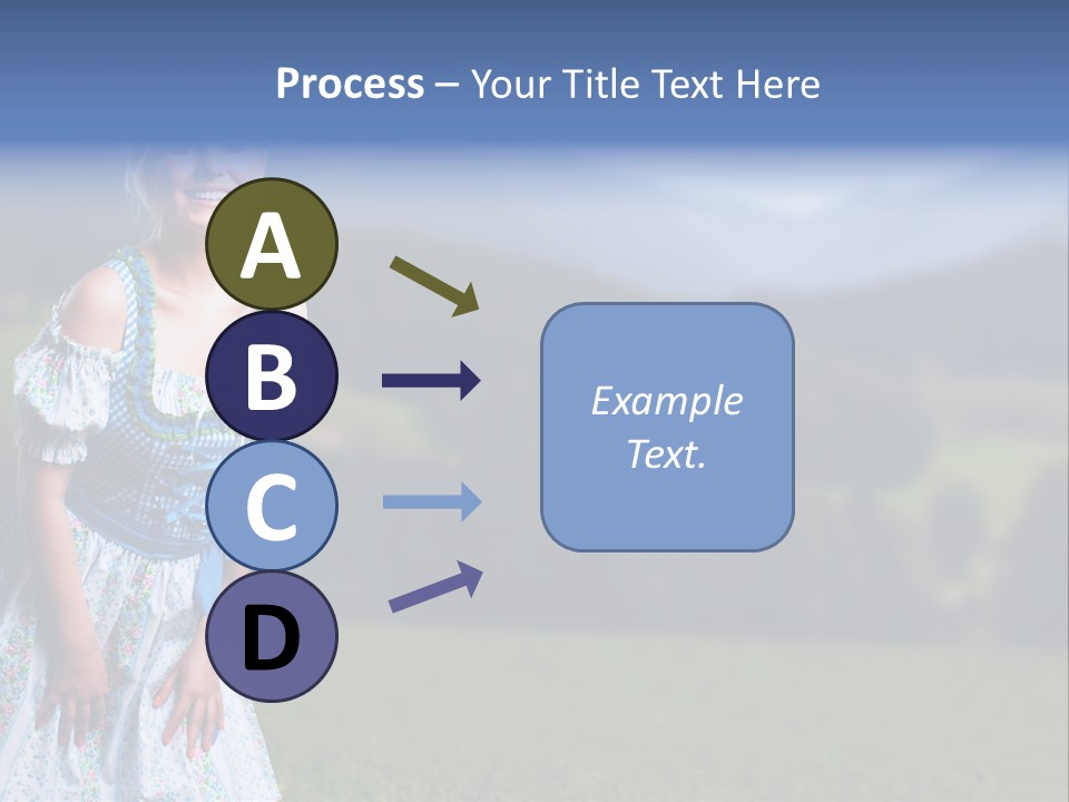 Dress Spring Smile PowerPoint Template