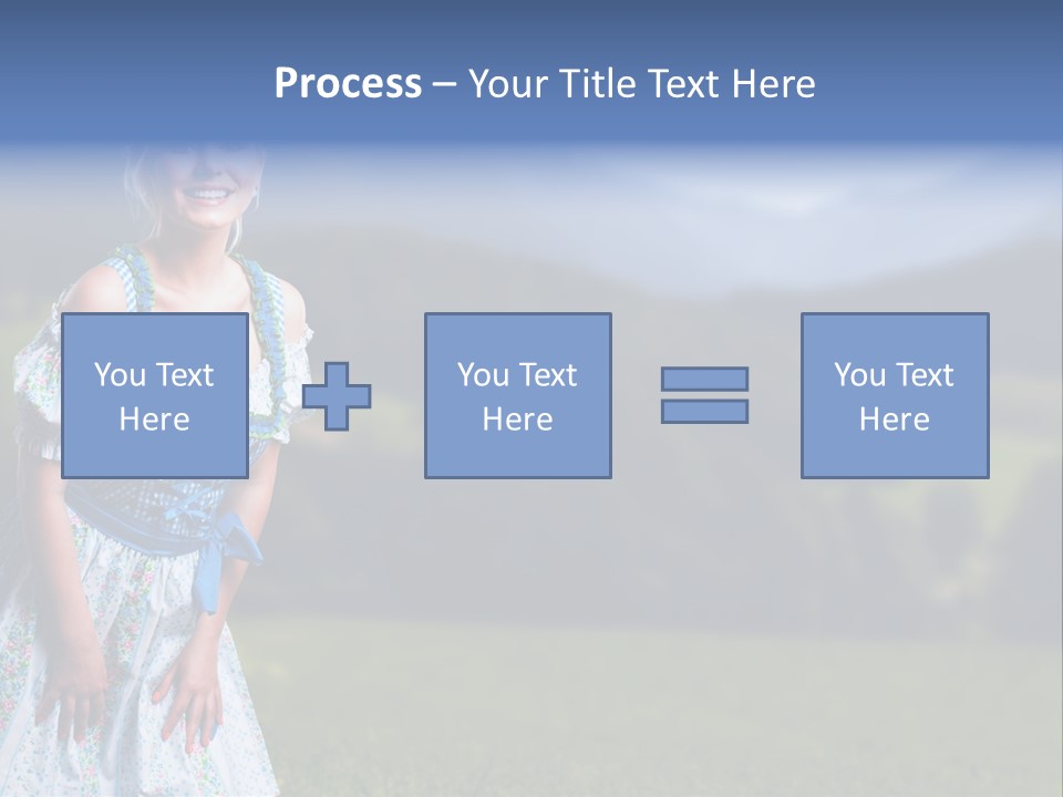 Dress Spring Smile PowerPoint Template