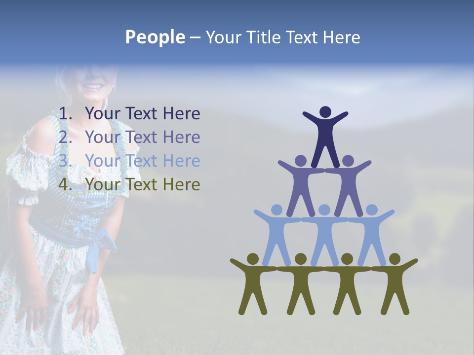 Dress Spring Smile PowerPoint Template