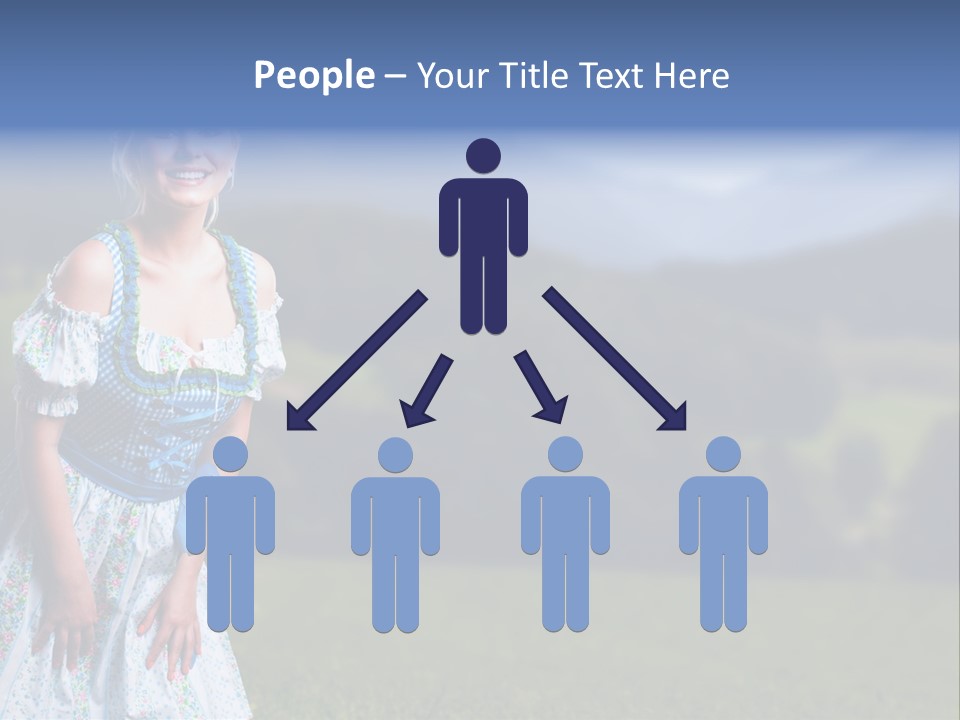 Dress Spring Smile PowerPoint Template