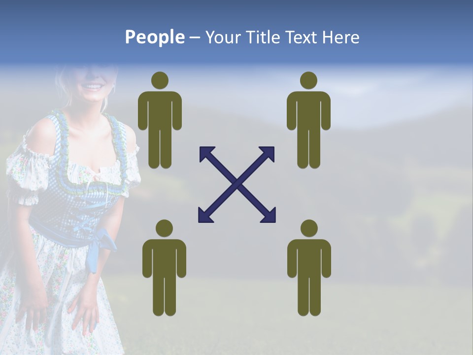 Dress Spring Smile PowerPoint Template