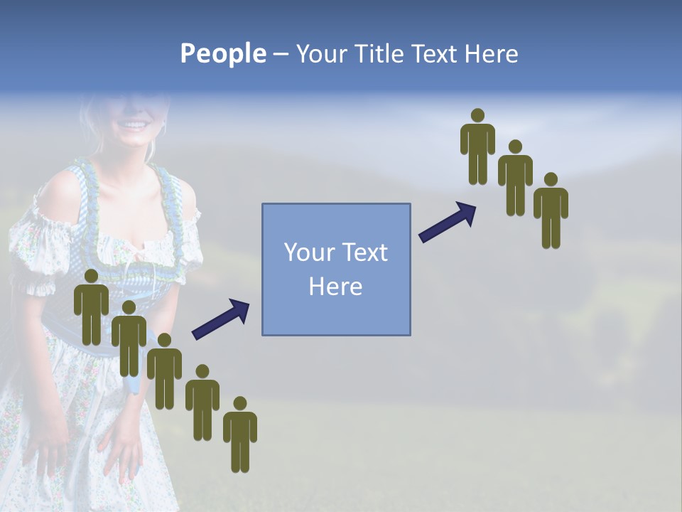 Dress Spring Smile PowerPoint Template