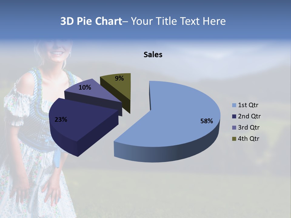 Dress Spring Smile PowerPoint Template