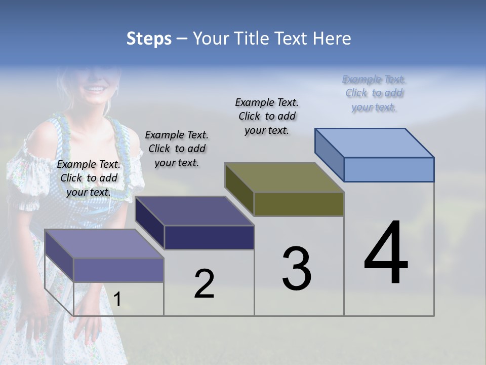 Dress Spring Smile PowerPoint Template