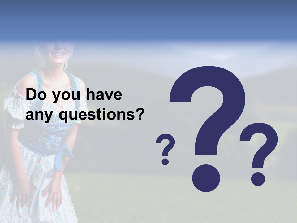 Dress Spring Smile PowerPoint Template