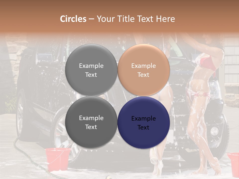 Wash Swimsuit Female PowerPoint Template