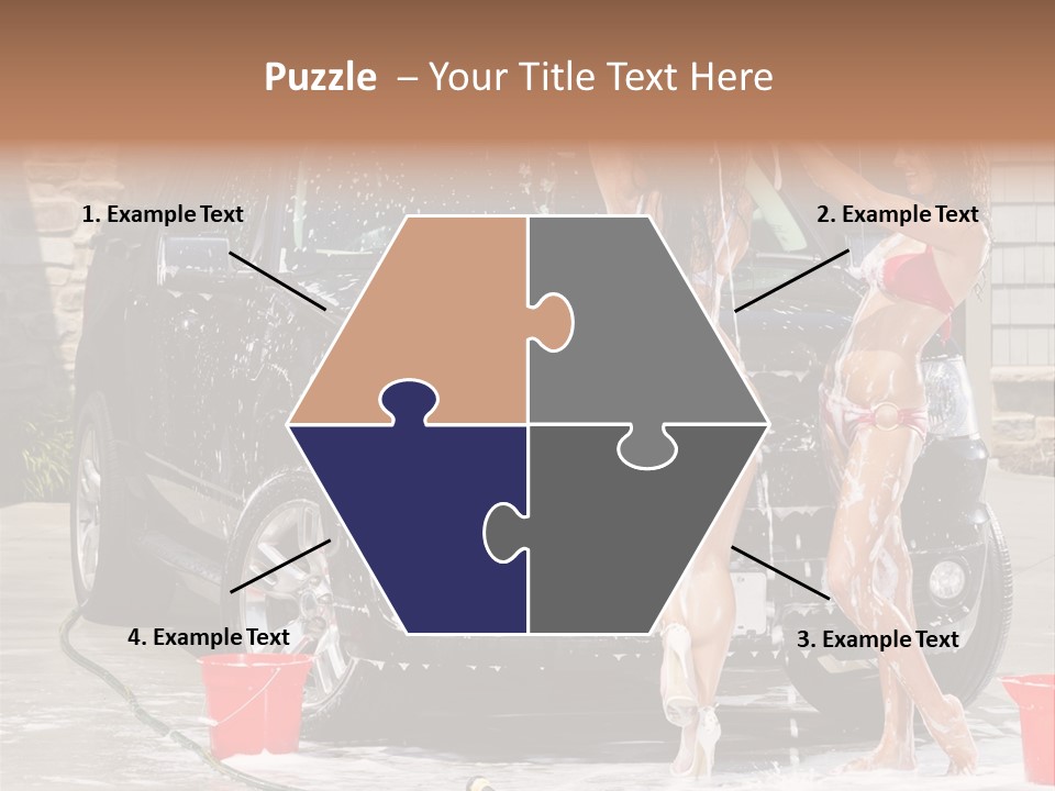 Wash Swimsuit Female PowerPoint Template