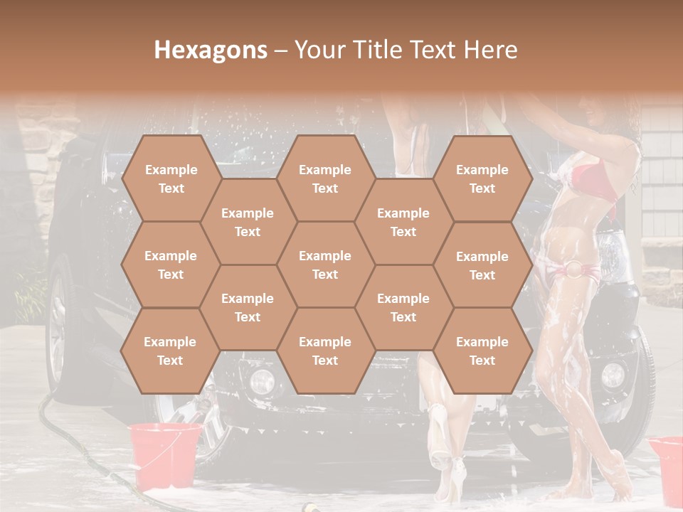 Wash Swimsuit Female PowerPoint Template