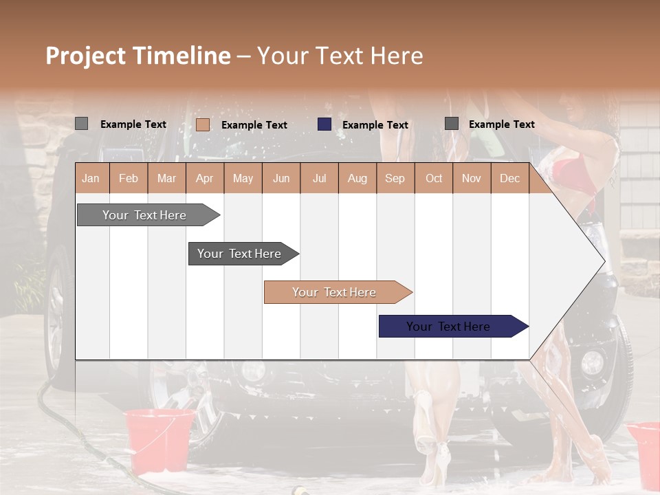 Wash Swimsuit Female PowerPoint Template