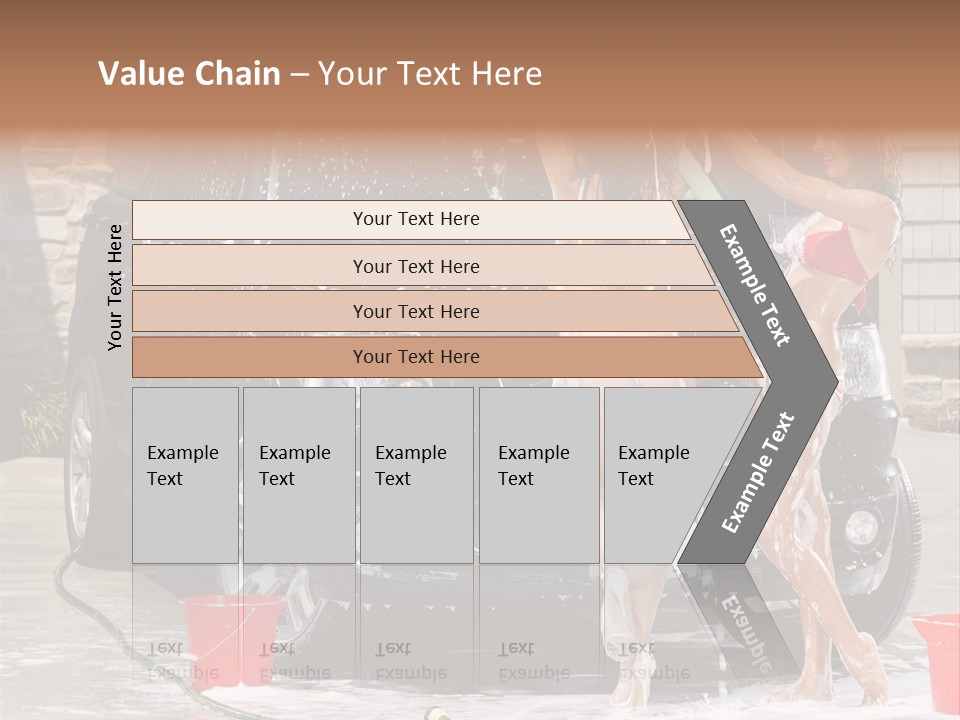 Wash Swimsuit Female PowerPoint Template