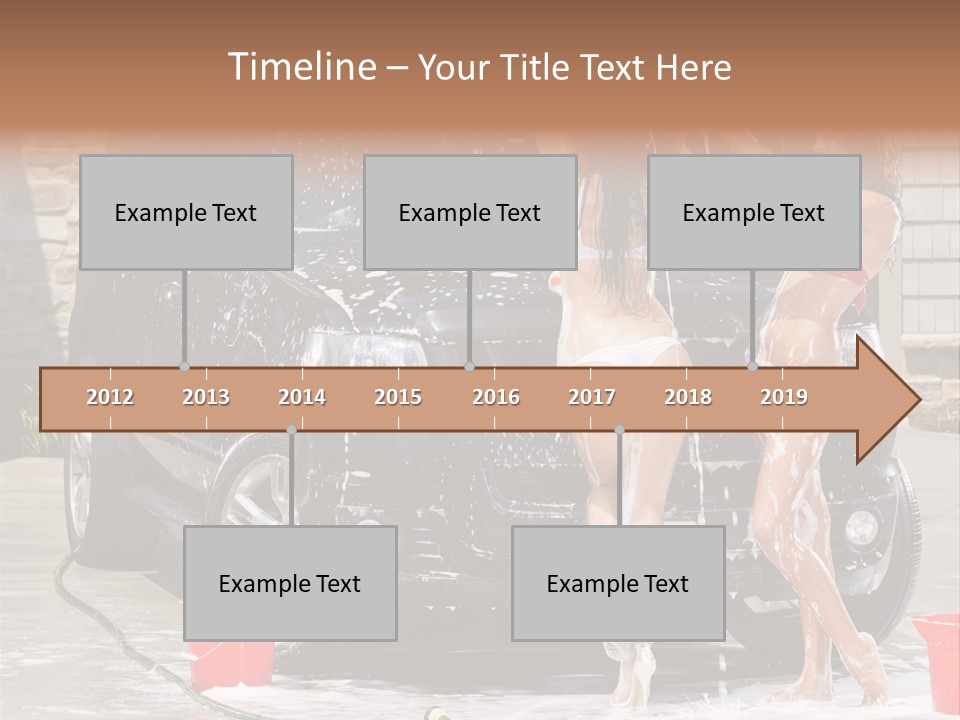 Wash Swimsuit Female PowerPoint Template