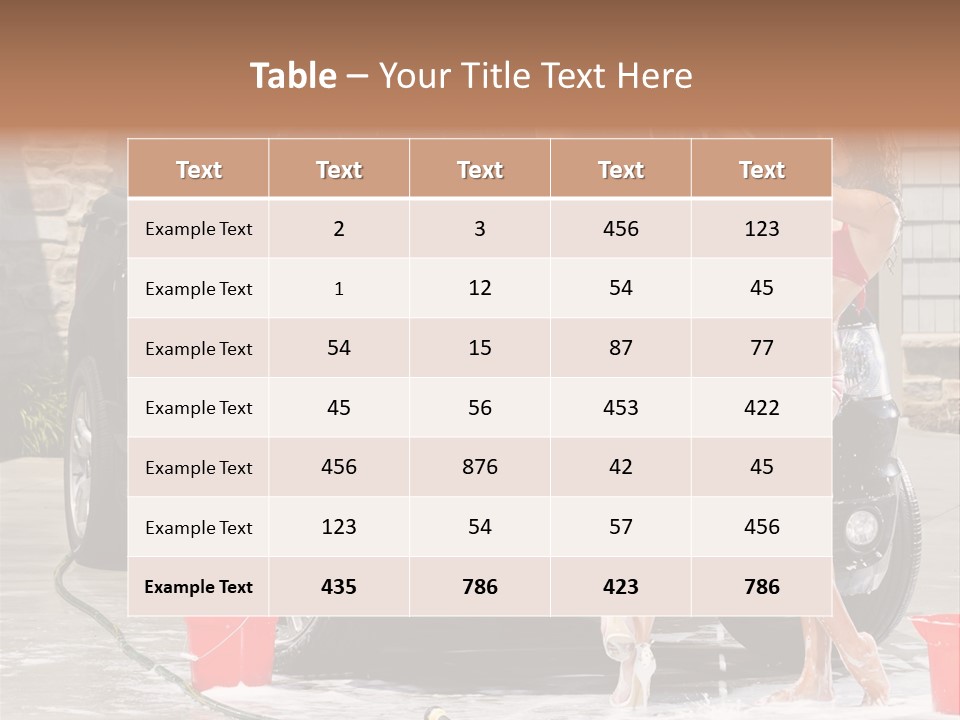 Wash Swimsuit Female PowerPoint Template