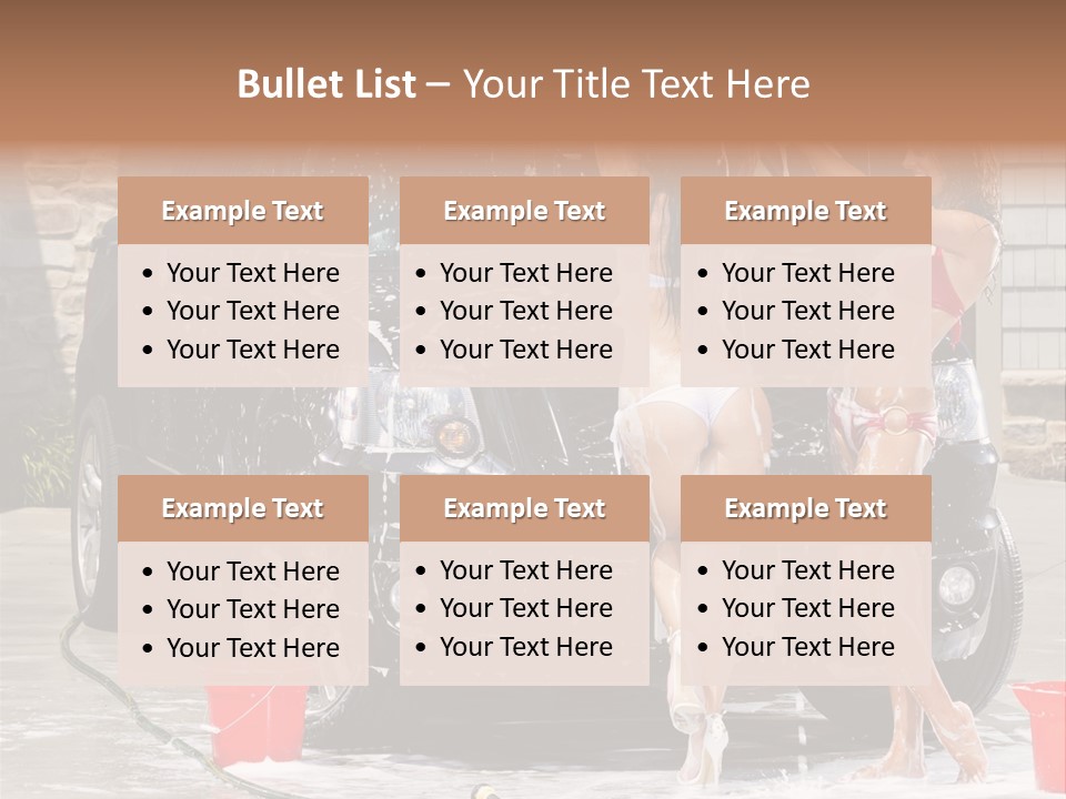 Wash Swimsuit Female PowerPoint Template