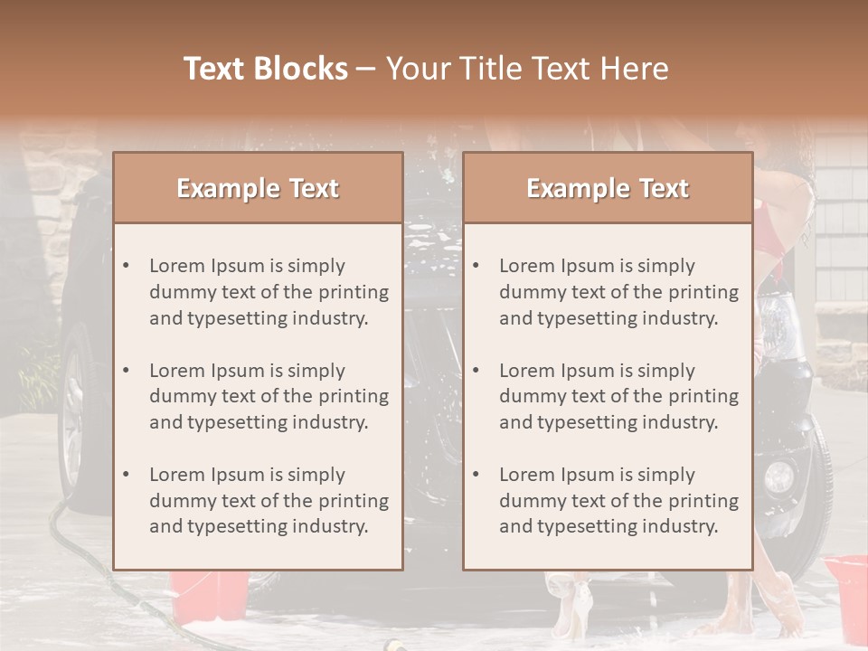 Wash Swimsuit Female PowerPoint Template