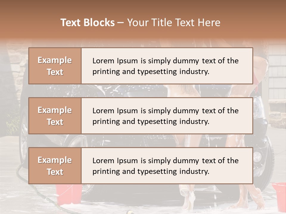 Wash Swimsuit Female PowerPoint Template