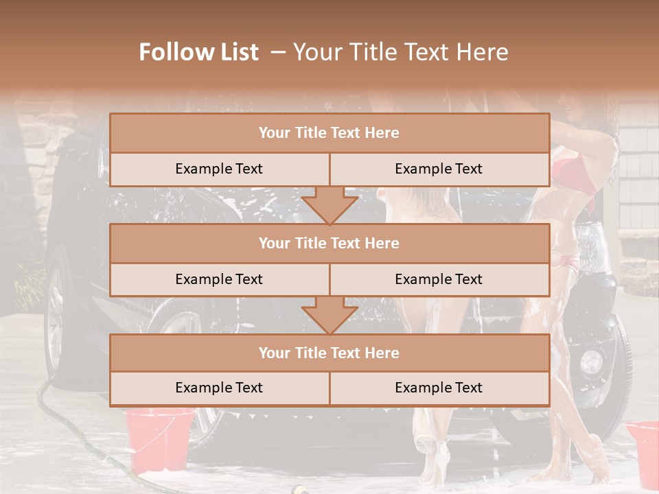 Wash Swimsuit Female PowerPoint Template