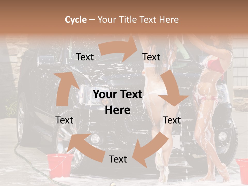 Wash Swimsuit Female PowerPoint Template