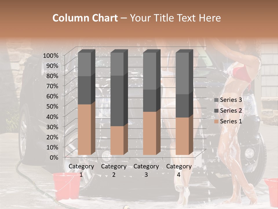 Wash Swimsuit Female PowerPoint Template