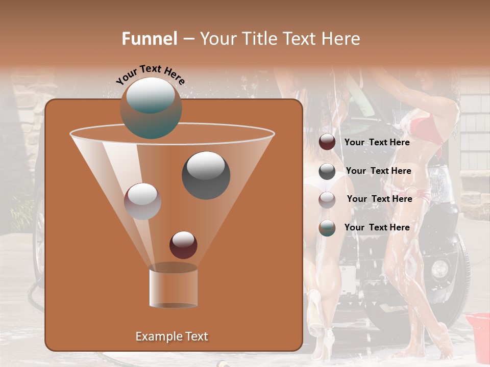 Wash Swimsuit Female PowerPoint Template