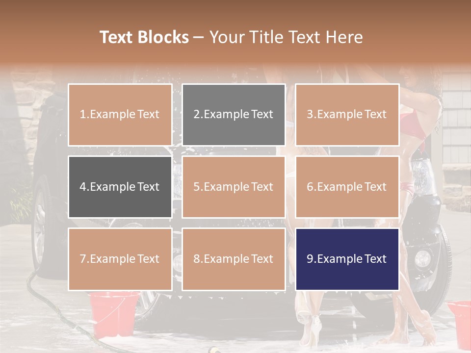 Wash Swimsuit Female PowerPoint Template