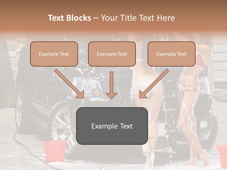 Wash Swimsuit Female PowerPoint Template