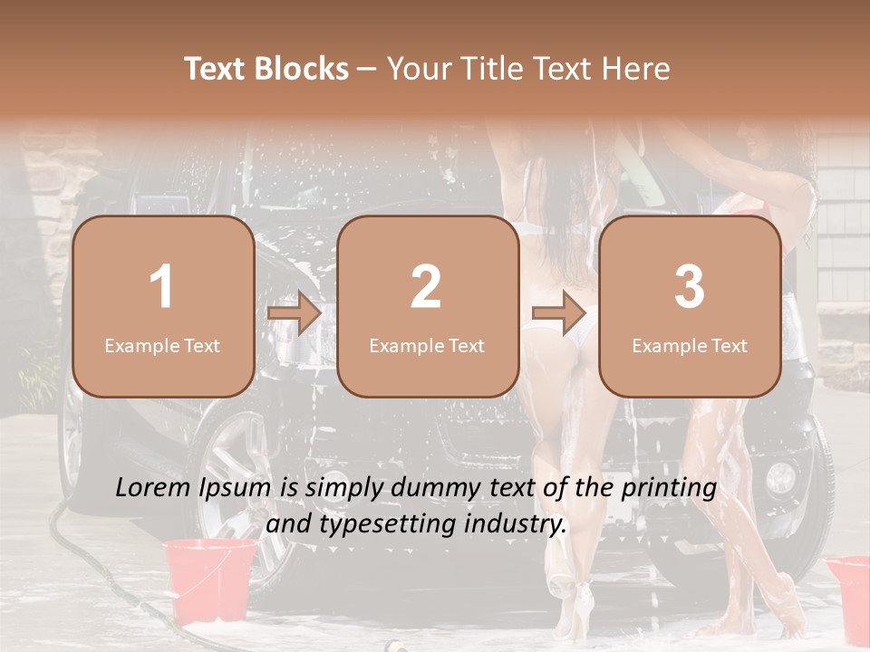 Wash Swimsuit Female PowerPoint Template