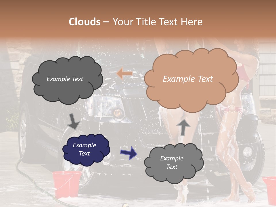 Wash Swimsuit Female PowerPoint Template