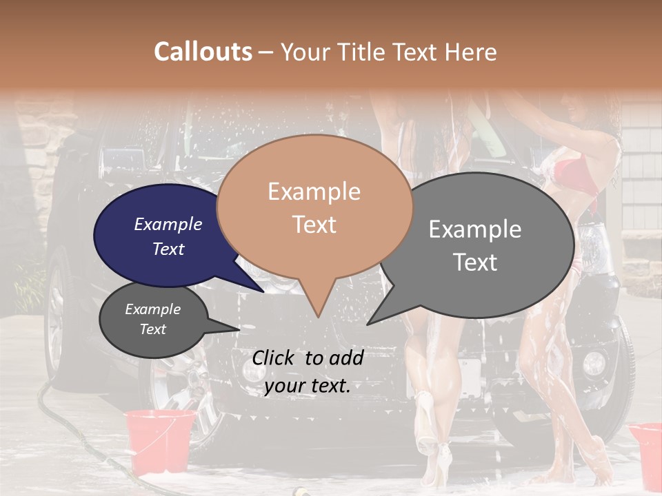 Wash Swimsuit Female PowerPoint Template