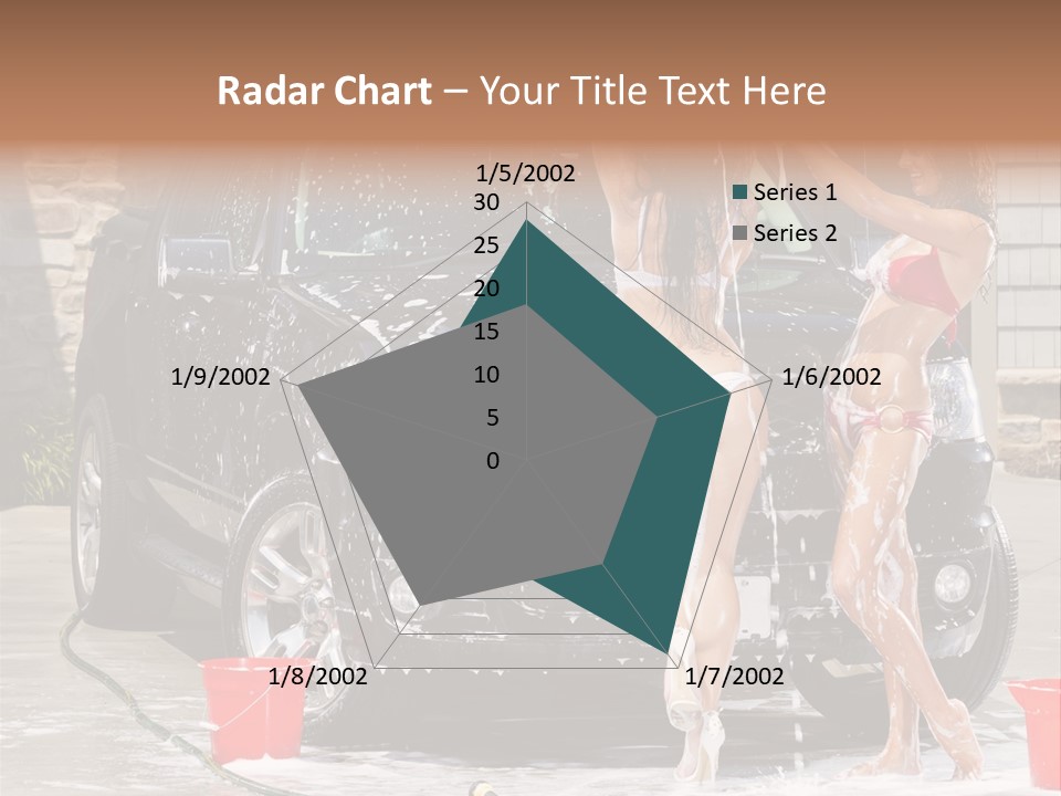 Wash Swimsuit Female PowerPoint Template