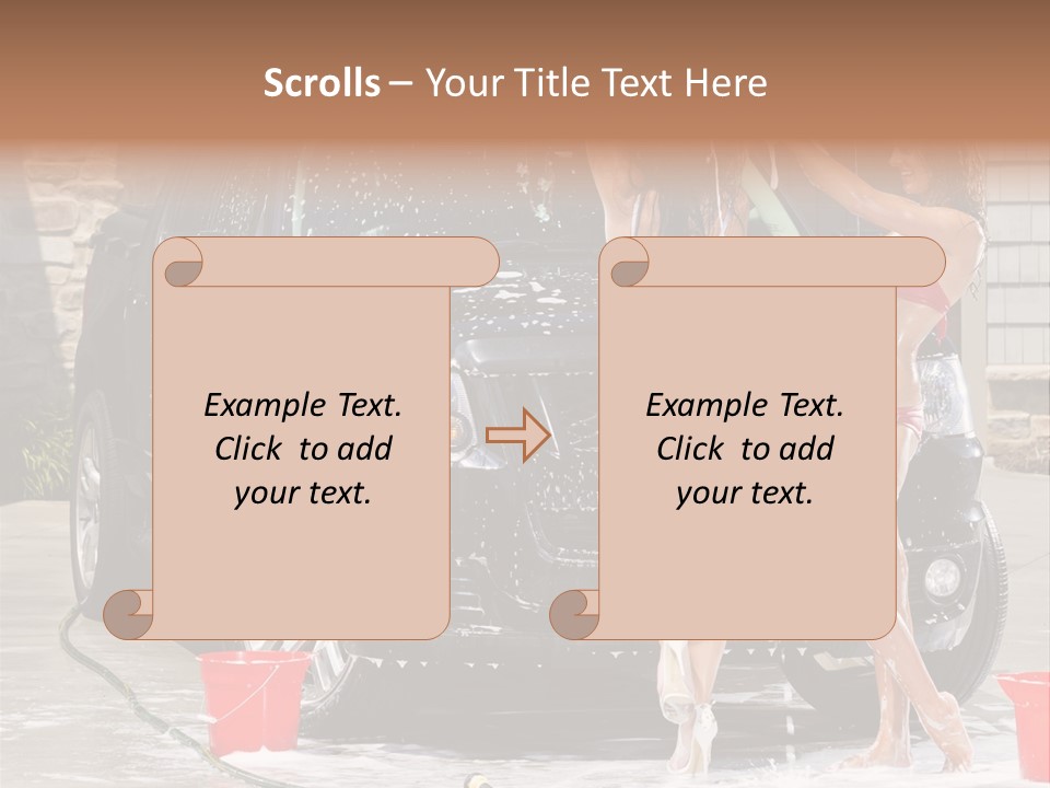 Wash Swimsuit Female PowerPoint Template