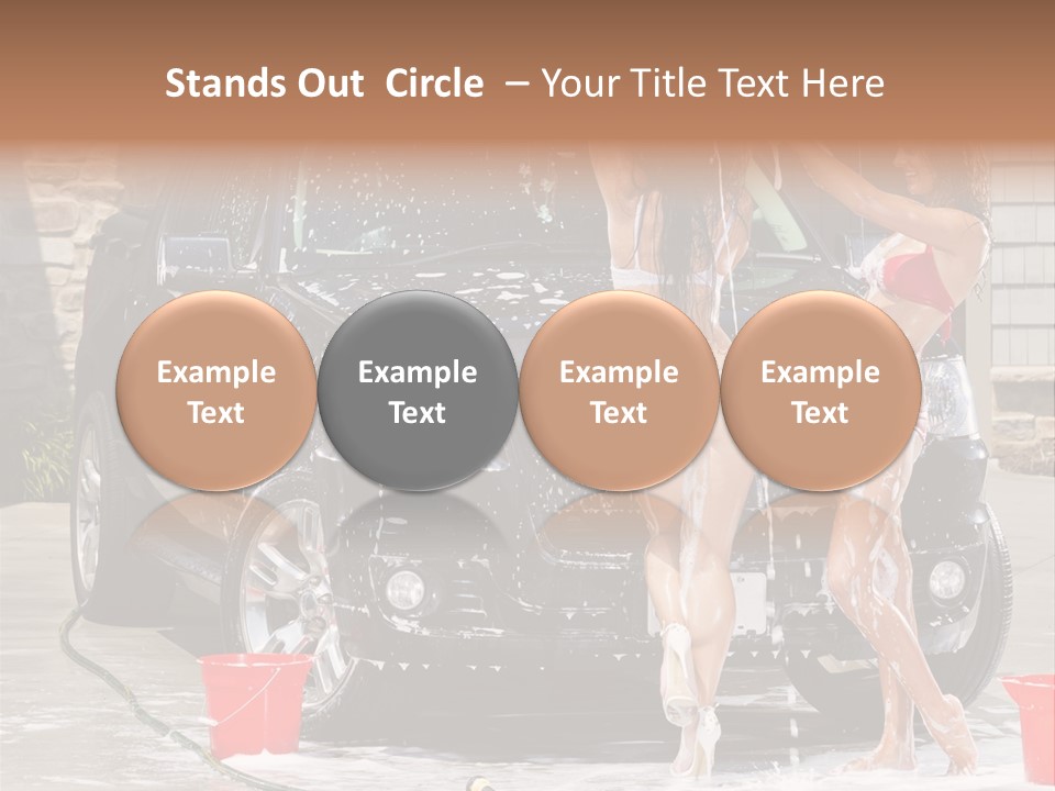 Wash Swimsuit Female PowerPoint Template