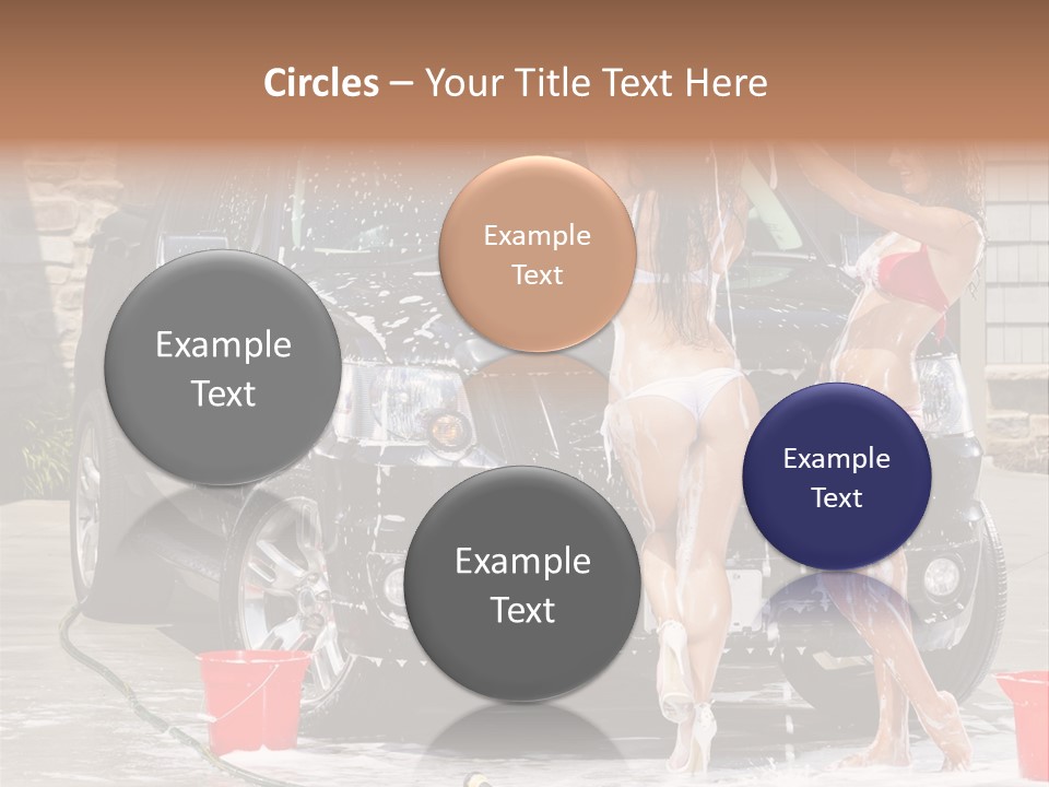 Wash Swimsuit Female PowerPoint Template