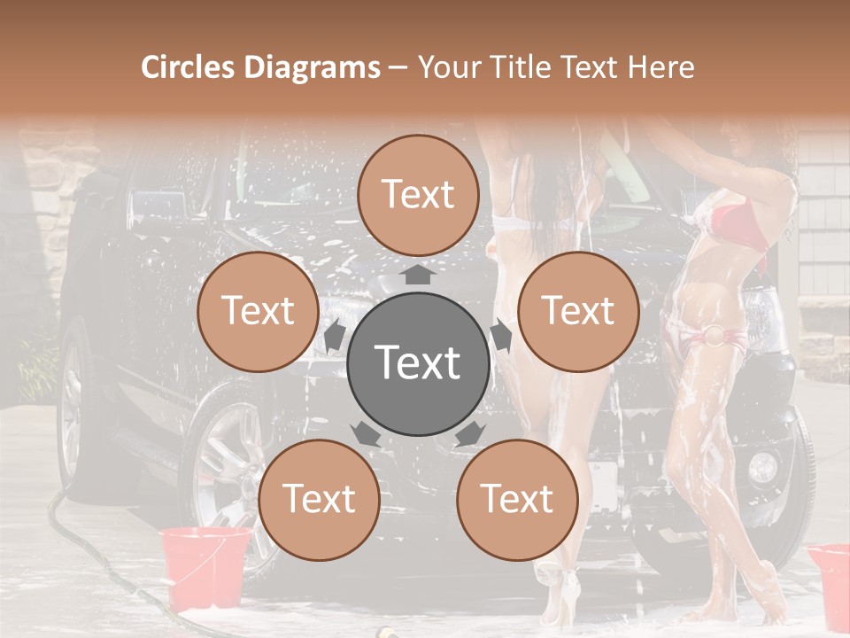 Wash Swimsuit Female PowerPoint Template