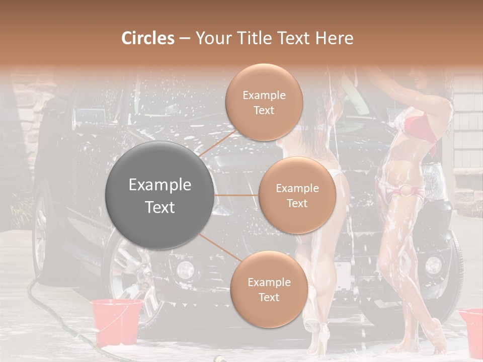 Wash Swimsuit Female PowerPoint Template