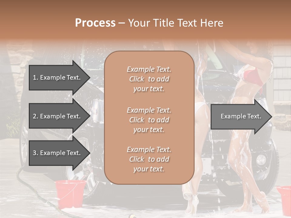 Wash Swimsuit Female PowerPoint Template