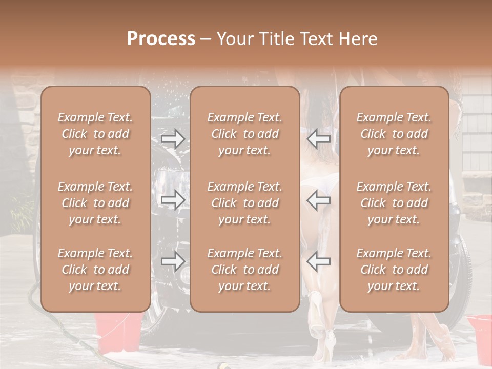 Wash Swimsuit Female PowerPoint Template