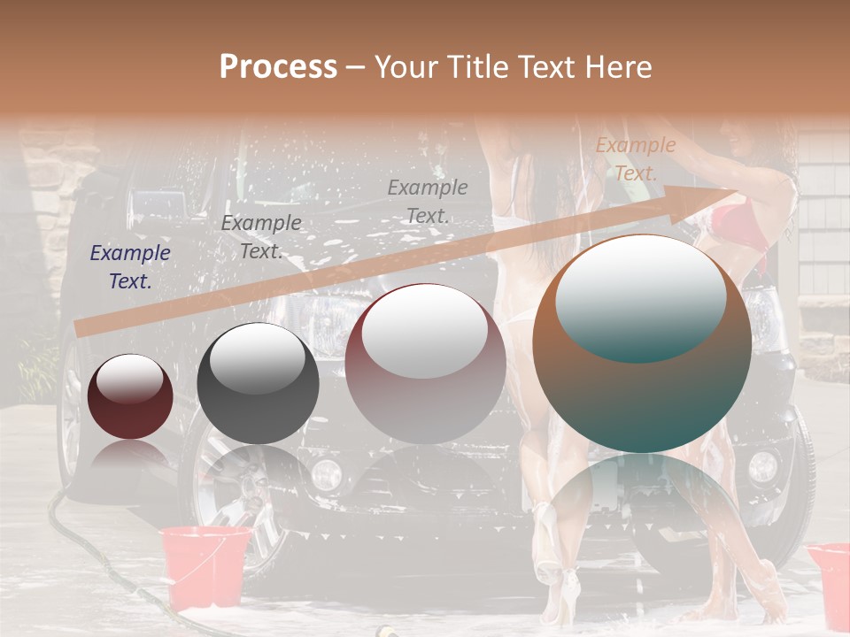 Wash Swimsuit Female PowerPoint Template