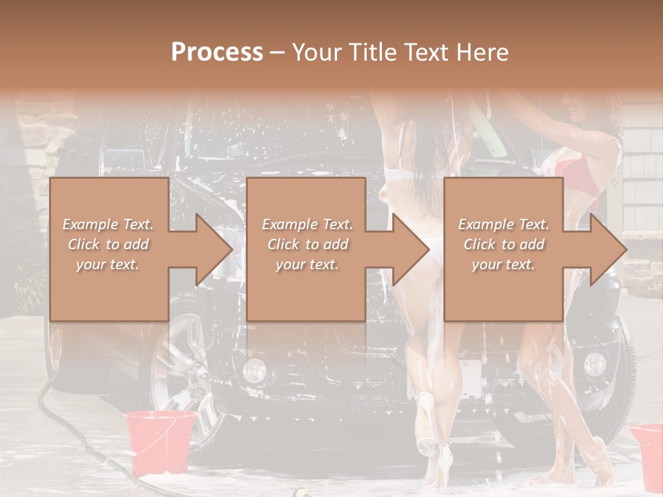 Wash Swimsuit Female PowerPoint Template