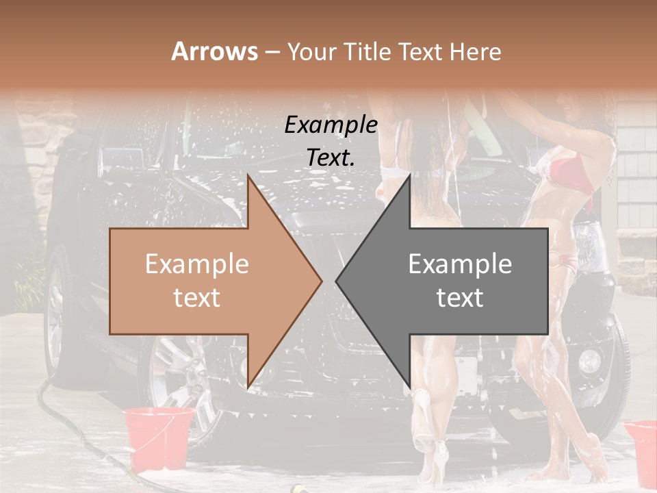 Wash Swimsuit Female PowerPoint Template