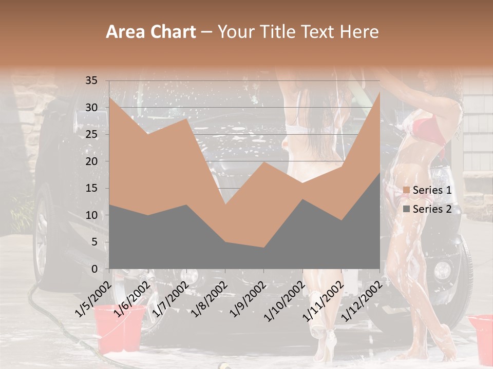 Wash Swimsuit Female PowerPoint Template