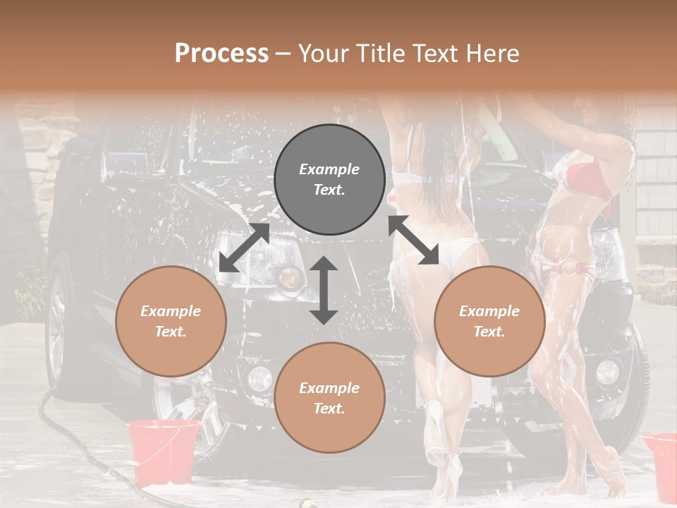 Wash Swimsuit Female PowerPoint Template