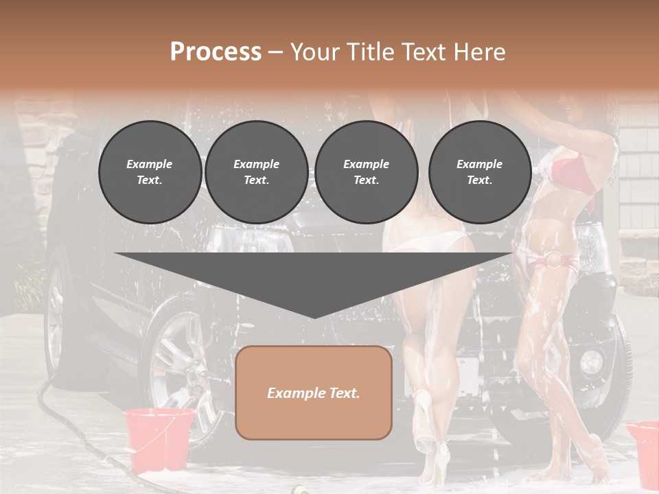 Wash Swimsuit Female PowerPoint Template